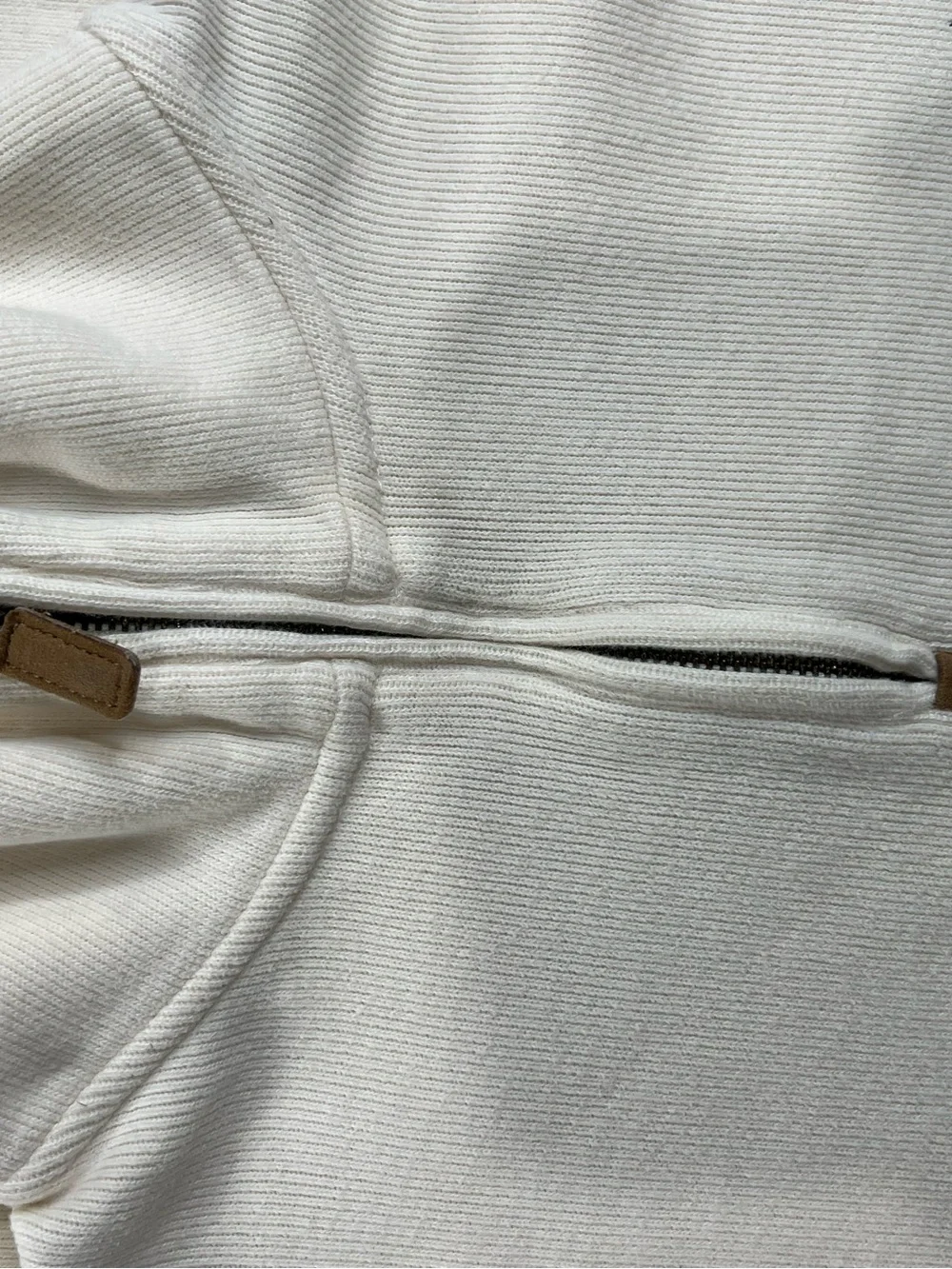 Polo by Ralph Lauren Men’s Cream Half-Zip Sweater with Navy Pony XL